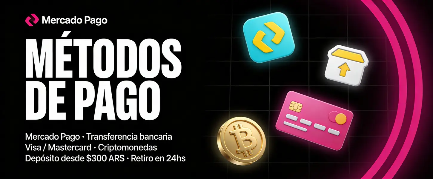 Pagos Casino Zeta - Mercado Pago, Visa, cripto, depósito desde 300 ARS