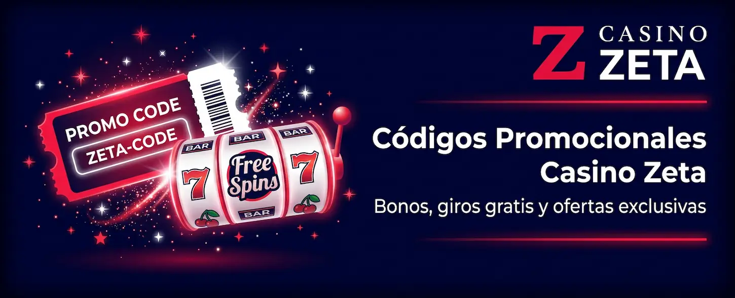 Códigos promocionales de Casino Zeta Argentina con bonos exclusivos, giros gratis y ofertas especiales.